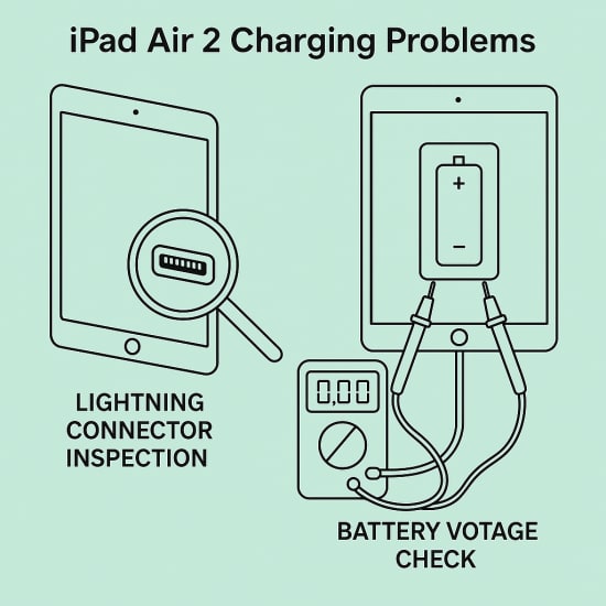 Troubleshooting_Ladeprobleme - Lightning-Anschluss und Akkuspannung prüfenjpg
